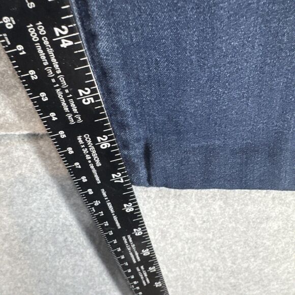 Chicos Platinum Jeans Womens Size 0 Reg Slim Tapered Mid Rise Denim Dark Blue - Picture 8 of 8